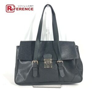 Louis Vuitton Epi Leather Segur Shoulder Bag Flap Tote Noir Black
